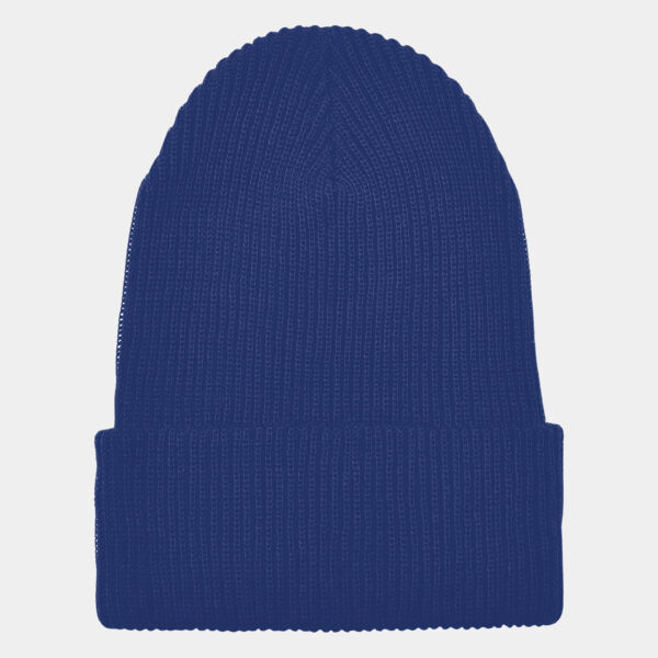 Recycled yarn ribbed knit beanie (1504RY) Thumbnail