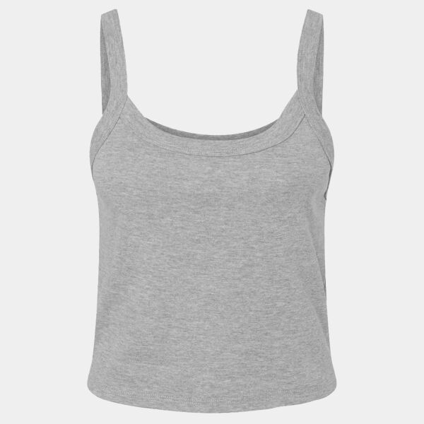 Bella Ladies Micro Rib Spaghetti Strap Tank Top Thumbnail