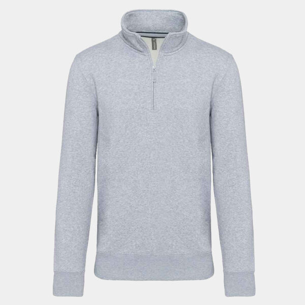 Kariban Zip Neck Sweatshirt Thumbnail