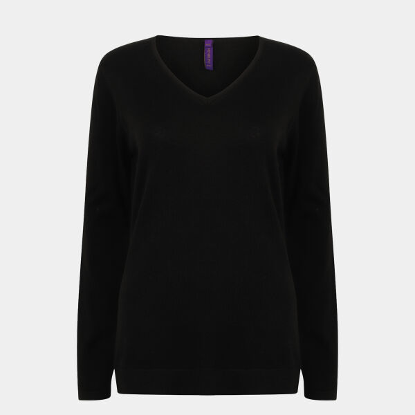 Women's 12 gauge v-neck jumper Thumbnail