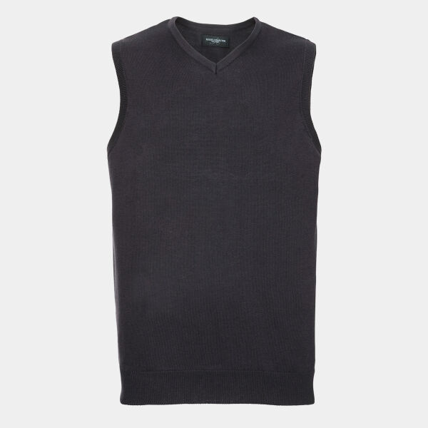 V-neck sleeveless knitted sweater Thumbnail