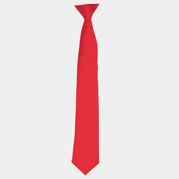 'Colours' satin clip tie Thumbnail