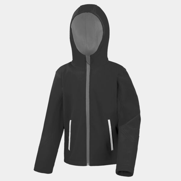 Core junior TX performance hooded softshell jacket Thumbnail