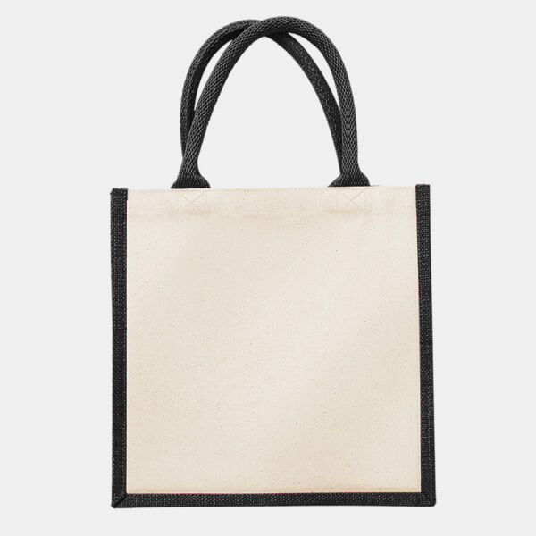 Printers midi jute tote Thumbnail