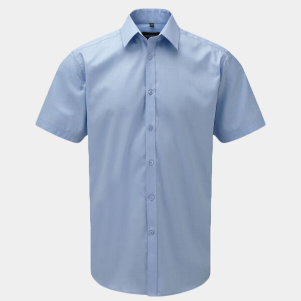 Russell Athletic Collection Short Sleeve Herringbone Shirt Thumbnail