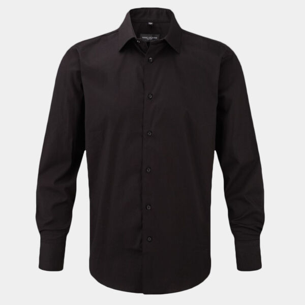 Russell Athletic Collection Long Sleeve Easy Care Fitted Shirt Thumbnail