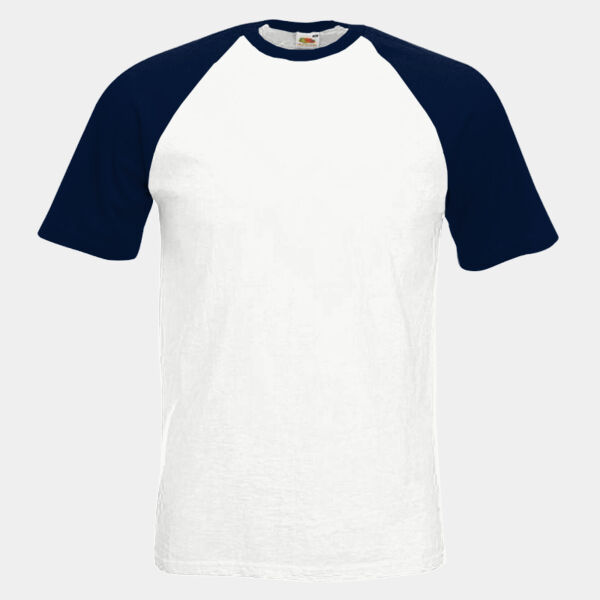 Fruit of the Loom Contrast Baseball T-Shirt Thumbnail