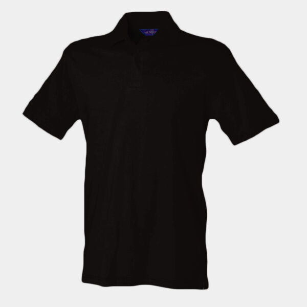 Henbury Unisex Stretch Cotton Piqué Polo Shirt Thumbnail