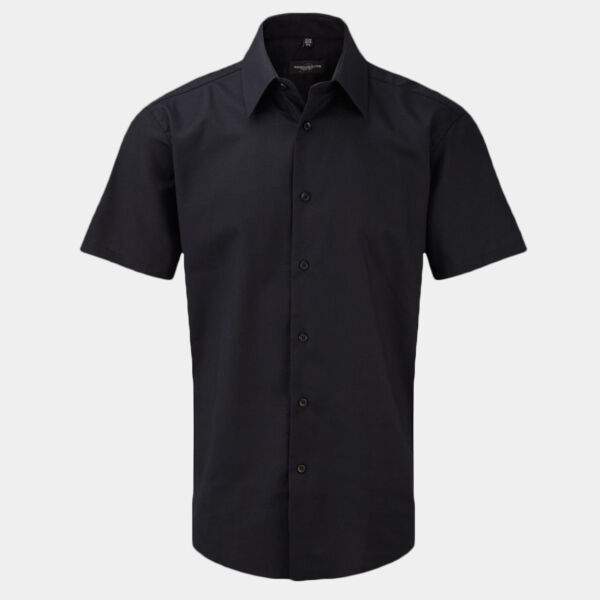 Russell Athletic Collection Short Sleeve Tailored Oxford Shirt Thumbnail