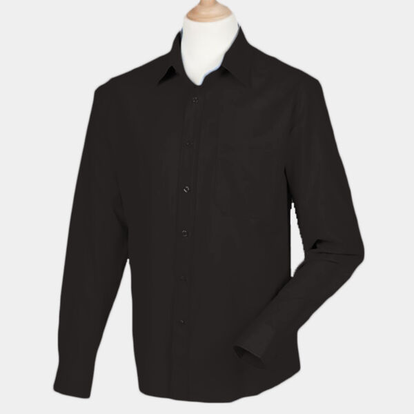 Henbury Long Sleeve Wicking Shirt Thumbnail