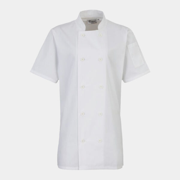 Premier Ladies Short Sleeve Chef's Jacket Thumbnail