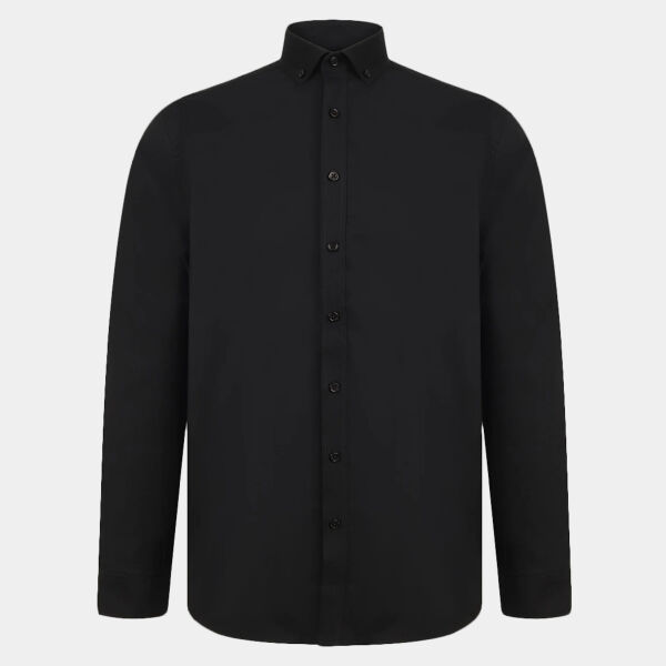 Henbury Modern Long Sleeve Regular Fit Oxford Shirt Thumbnail