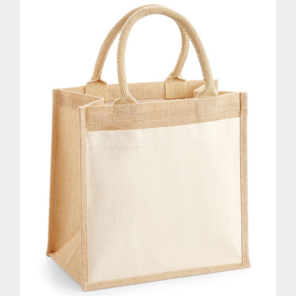 Westford Mill Pocket Jute Midi Tote Bag Thumbnail