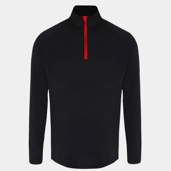 Men's TriDri® long sleeve performance ¼ zip top Thumbnail