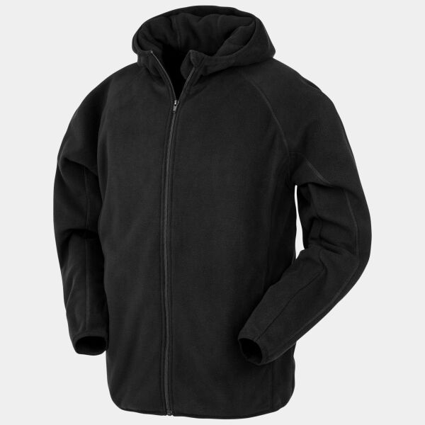 Recycled hooded microfleece jacket Thumbnail